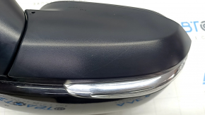 Side mirror right Toyota Rav4 19- 8 pins, turn signal, heated, BSM, black, scratches