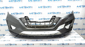 Bare front bumper Nissan Rogue 17 - graphite, dents, scratches, sand, broken mount