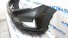 Bare front bumper Nissan Rogue 17 - graphite, dents, scratches, sand, broken mount
