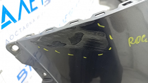 Bare front bumper Nissan Rogue 17 - graphite, dents, scratches, sand, broken mount