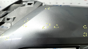 Bare front bumper Nissan Rogue 17 - graphite, dents, scratches, sand, broken mount