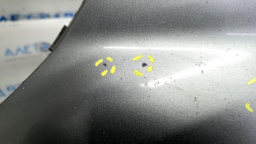 Bare front bumper Nissan Rogue 17 - graphite, dents, scratches, sand, broken mount