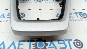 Toyota Rav4 19 center console trim - front, black without wireless charging, gray, scratches, abrasions
