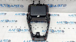 Toyota Rav4 19 center console trim - front, black without wireless charging, gray, scratches, abrasions