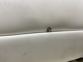 Back row of seats 2nd row Tesla Model S 21 - white leather, needs cleaning, side insert mount is broken