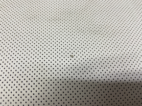 Back row of seats 2nd row Tesla Model S 21 - white leather, needs cleaning, side insert mount is broken