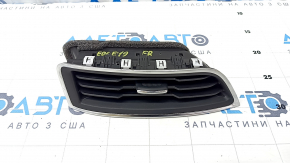 Front panel air duct deflector central right Ford Edge 15- black with chrome, chrome used