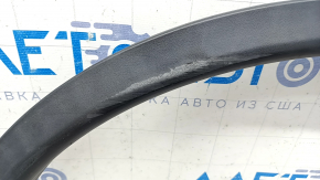 Front right fender arch trim Nissan Rogue 14-20 structure, scratches, crack in fastening