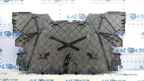 Tesla Model S 21 rear underbody protection - broken, cracked