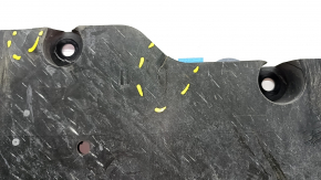 Tesla Model S 21 rear underbody protection - broken, cracked