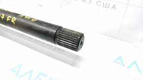 Drive axle shaft front right Nissan Rogue 14-20 awd rusty, flattened thread