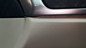 Door trim card front right Ford Fusion mk5 17-20 plastic gray, with gray insert leather insert under the tree, upper trim black, worn