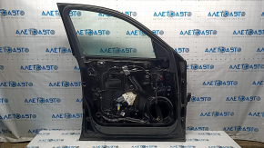 Door assembly front left Audi Q5 8R 09-17 keyless, black LY9B, dent