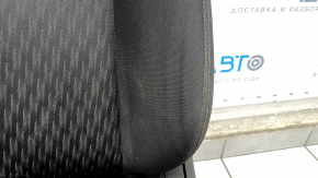 Driver's seat Nissan Rogue 14-20 without airbag, mechanical, black cloth, dry-cleanable, dented, rusty at the bottom