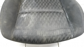 Driver's seat Nissan Rogue 14-20 without airbag, mechanical, black cloth, dry-cleanable, dented, rusty at the bottom