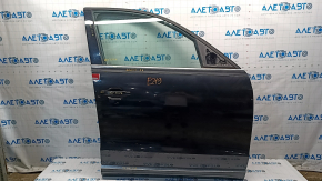 Door assembly front right Audi Q5 8R 09-17 keyless, black LZ9Y, butt