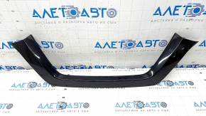 Front bumper upper molding Nissan Rogue 17 - black gloss, sand, broken fasteners