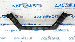 Front bumper upper molding Nissan Rogue 17 - black gloss, sand, broken fasteners