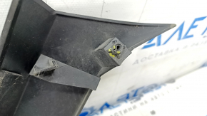 Front bumper upper molding Nissan Rogue 17 - black gloss, sand, broken fasteners