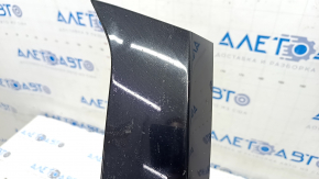 Front bumper upper molding Nissan Rogue 17 - black gloss, sand, broken fasteners