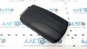 Armrest Nissan Rogue 17-20 leather, black, scratches, whitened plastic