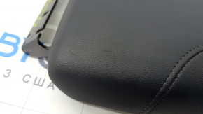 Armrest Nissan Rogue 17-20 leather, black, scratches, whitened plastic