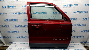 Door assembly front right Jeep Patriot 11-17 red PRP, butt