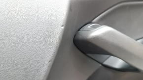 Door trim card front right Audi Q5 8R 09-17 black, insert leather black, armrest rubber, molding under the tree, defect dents