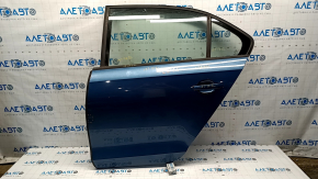 Door assembly rear left VW Jetta 11-18 USA blue LD5L, dent