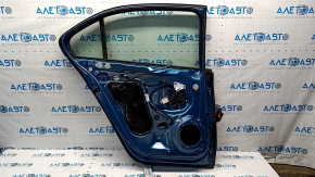 Door assembly rear left VW Jetta 11-18 USA blue LD5L, dent
