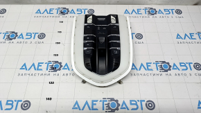 Front light Porsche Cayenne 958 11-14 black, under the sunroof, no frame, housing defect, scuffs