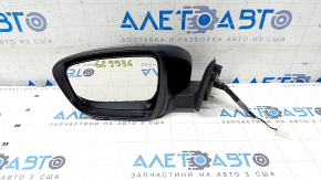 Side mirror left Nissan Rogue 14-20 3 pins, graphite, scratches