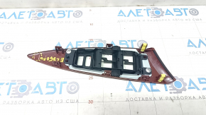 Front left window lift control trim Lexus ES350 07-09 wood grain. broken fastening