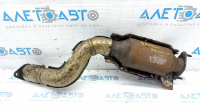 Exhaust line middle part with catalytic converter Nissan Rogue 14-20 rusty