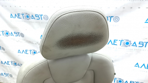 Passenger seat Volvo XC90 16-17 with airbag, electric, grey leather, worn headrest, scratches, needs cleaning
