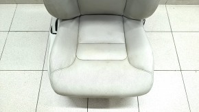 Passenger seat Volvo XC90 16-17 with airbag, electric, grey leather, worn headrest, scratches, needs cleaning