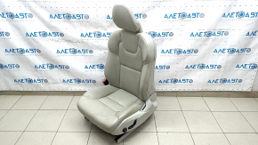 Driver's seat Volvo XC90 16-17 with airbag, electric, grey leather, cracks in leather, needs cleaning