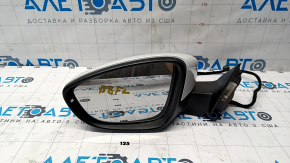 Side mirror left VW Passat b8 16-19 USA 5 pins, turn signal, white LC9A