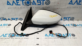 Side mirror left VW Passat b8 16-19 USA 5 pins, turn signal, white LC9A