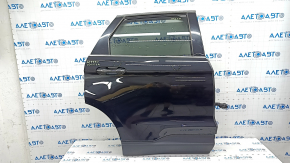 Door assembly rear right Ford Edge 15- keyless, black UM, scratches on glass, dents