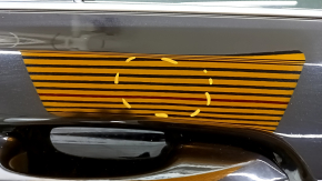 Door assembly rear right Ford Edge 15- keyless, black UM, scratches on glass, dents