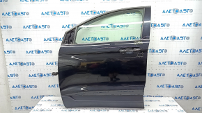 Door assembly front left Ford Edge 15- keyless, black UM, triplex glass, dents, scratches on the trim