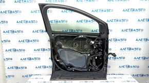 Door assembly front left Ford Edge 15- keyless, black UM, triplex glass, dents, scratches on the trim