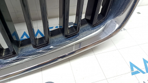 Radiator grill with Volvo XC90 16-19 badge black, chrome frame, under camera, sand, break