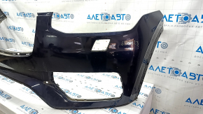 Front bare bumper Volvo XC90 16-19 for headlight washer without park assist, blue, cracks