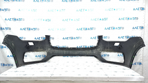Front bare bumper Volvo XC90 16-19 for headlight washer without park assist, blue, cracks