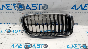 Radiator grill right BMW 3 F30 4d 12-18 sand on chrome