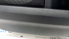 Door trim card rear right Ford Edge 19-23 black Titanium, insert and armrest black leather, white stitching, scratches, butt, for dry cleaning