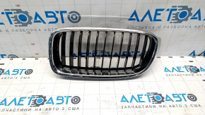 Radiator grill left BMW 3 F30 4d 12-18 sand on chrome