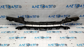 Front bumper grille lower BMW 3 F30 16-18 missing fragment, broken fasteners, cracks